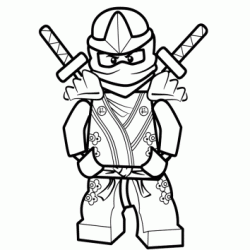 Dibujo para colorear Lloyd - Ninjago verde