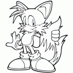 Dibujo para colorear Miles «Tails» Prower