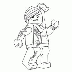 Dibujo para colorear Lucy - La gran aventura de Lego