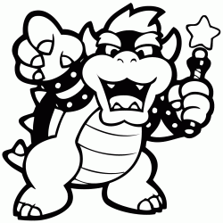 Dibujo para colorear Bowser