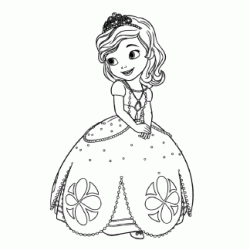 Dibujo para colorear Princesa sofia