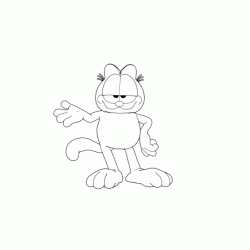 Dibujo para colorear Garfield