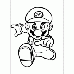 Dibujo para colorear Mario