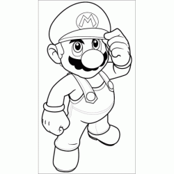 Dibujo para colorear Mario