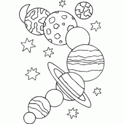 Dibujo para colorear Los planetas