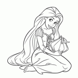 Dibujo para colorear Rapunzel