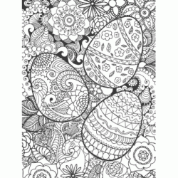 Dibujo para colorear Huevos de Pascua con mandalas