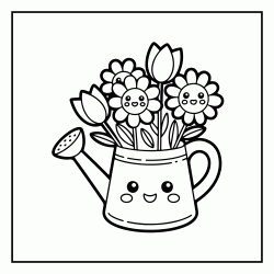 Dibujo para colorear Primavera 3