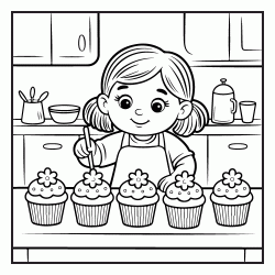 Dibujo para colorear Femenino - Primavera 1