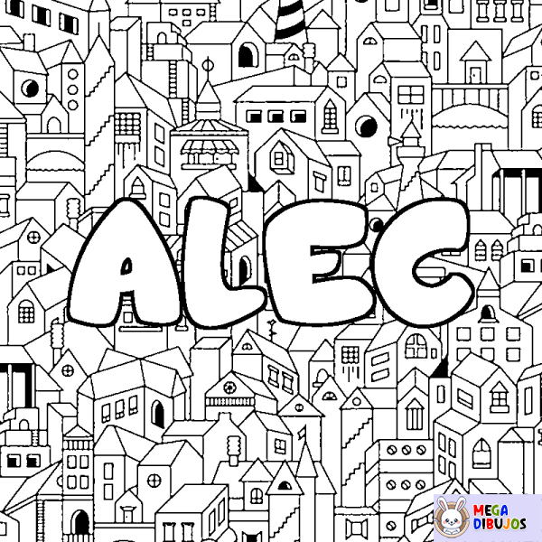 Coloración del nombre ALEC - decorado ciudad