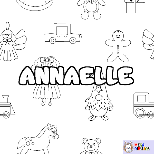 Coloración del nombre ANNAELLE - decorado juguetes