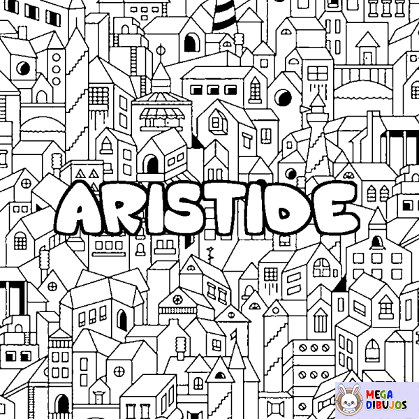 Coloración del nombre ARISTIDE - decorado ciudad