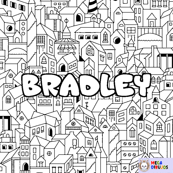 Coloración del nombre BRADLEY - decorado ciudad