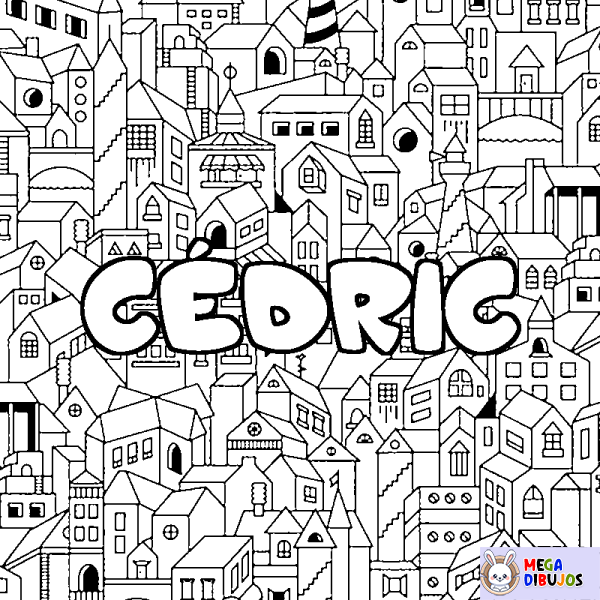 Coloración del nombre C&Eacute;DRIC - decorado ciudad