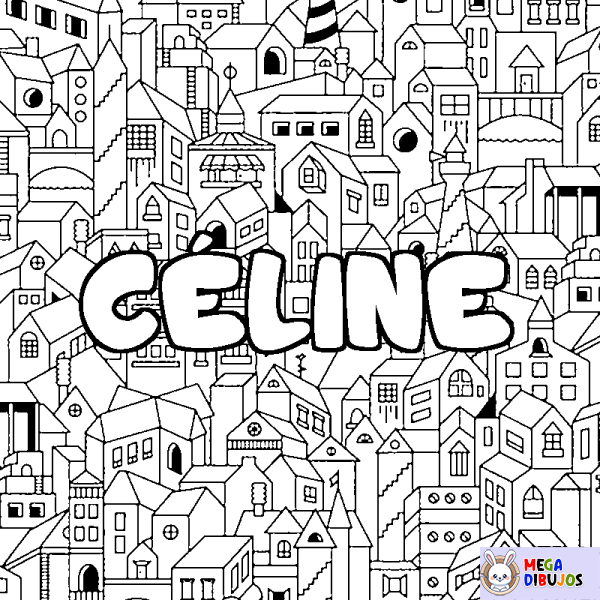 Coloración del nombre C&Eacute;LINE - decorado ciudad