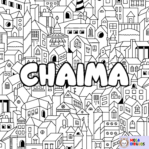 Coloración del nombre CHAIMA - decorado ciudad