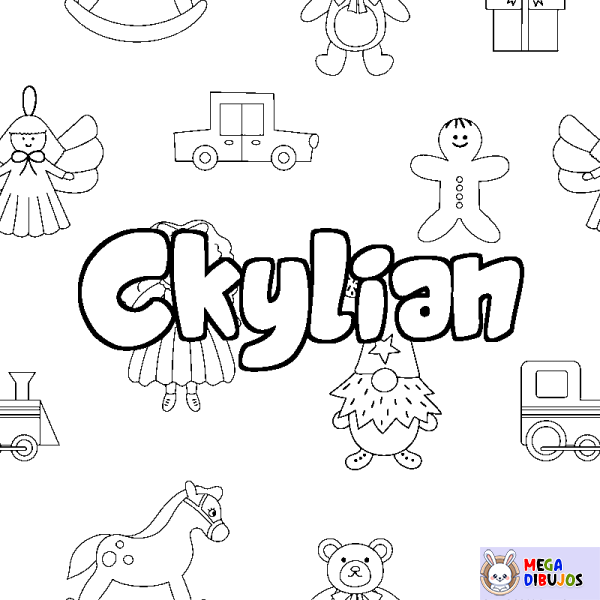 Coloración del nombre Ckylian - decorado juguetes