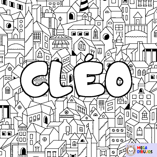 Coloración del nombre CL&Eacute;O - decorado ciudad