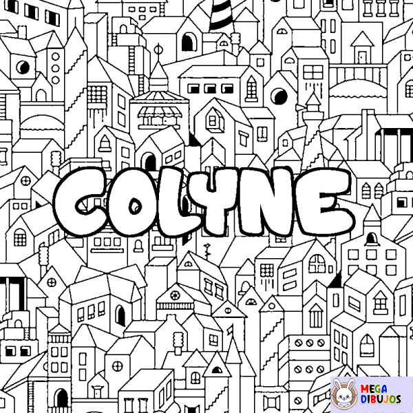 Coloración del nombre COLYNE - decorado ciudad