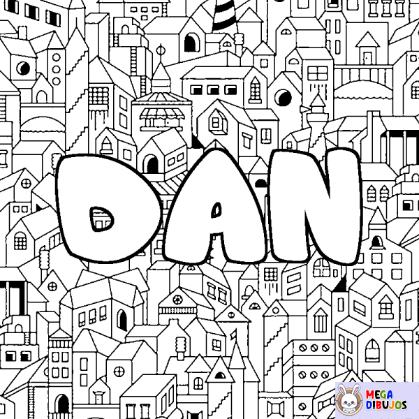 Coloración del nombre DAN - decorado ciudad