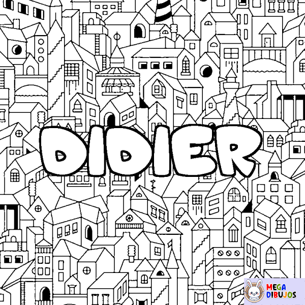 Coloración del nombre DIDIER - decorado ciudad