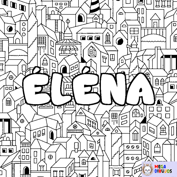 Coloración del nombre &Eacute;L&Eacute;NA - decorado ciudad