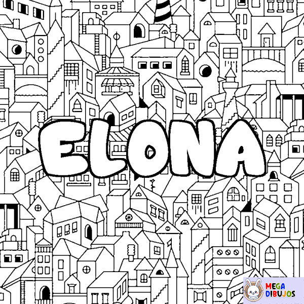 Coloración del nombre ELONA - decorado ciudad