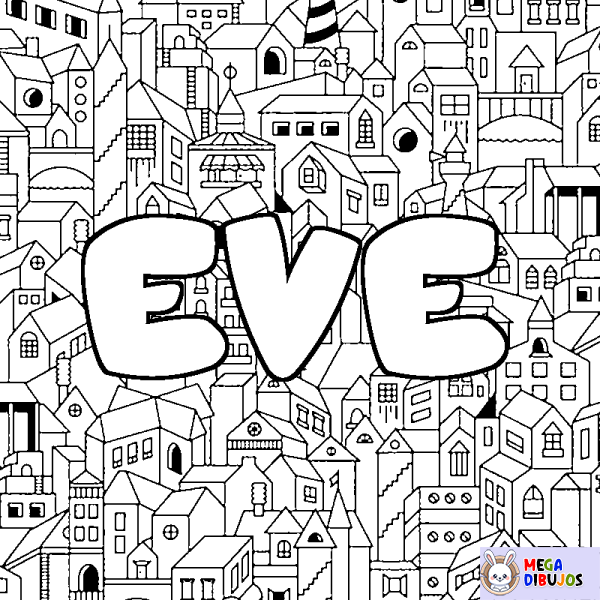 Coloración del nombre EVE - decorado ciudad