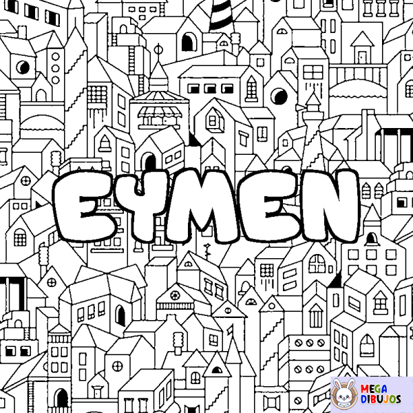 Coloración del nombre EYMEN - decorado ciudad