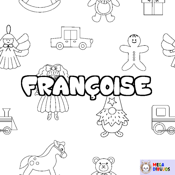 Coloración del nombre FRAN&Ccedil;OISE - decorado juguetes