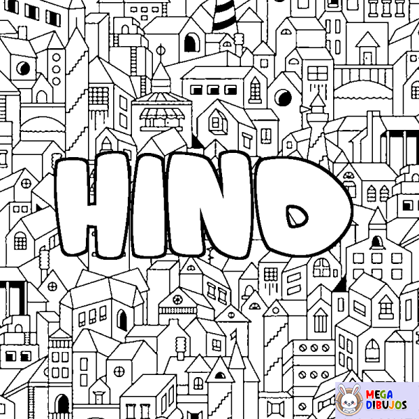 Coloración del nombre HIND - decorado ciudad