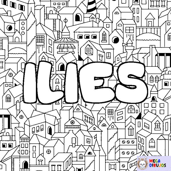 Coloración del nombre ILIES - decorado ciudad