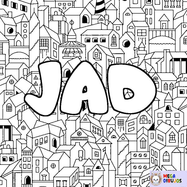 Coloración del nombre JAD - decorado ciudad