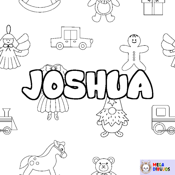 Coloración del nombre JOSHUA - decorado juguetes