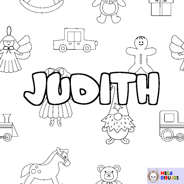 Coloración del nombre JUDITH - decorado juguetes