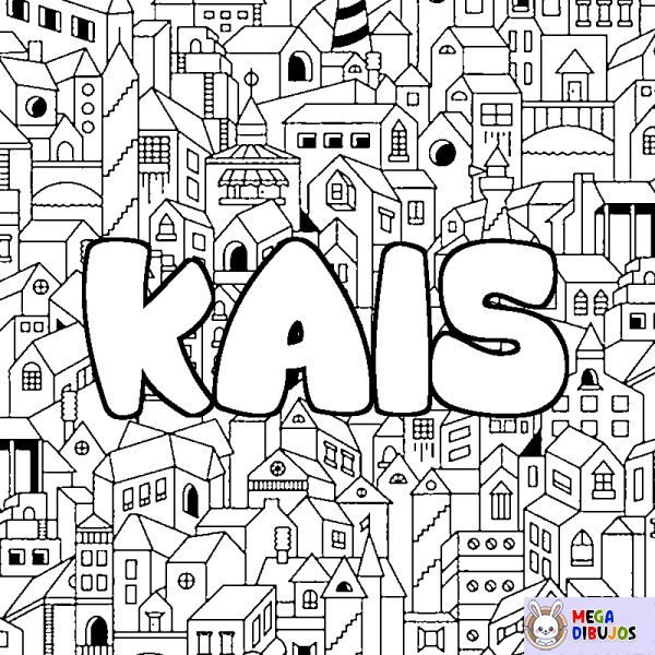 Coloración del nombre KAIS - decorado ciudad