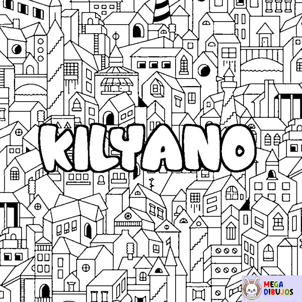 Coloración del nombre KILYANO - decorado ciudad