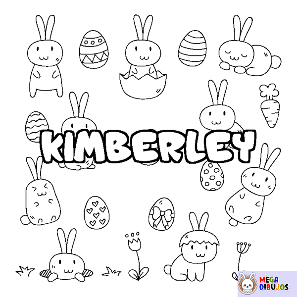 Coloración del nombre KIMBERLEY - decorado Pascua