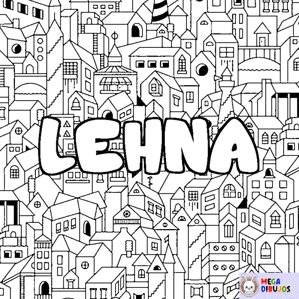 Coloración del nombre LEHNA - decorado ciudad