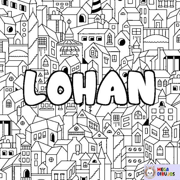 Coloración del nombre LOHAN - decorado ciudad