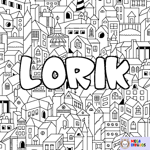 Coloración del nombre LORIK - decorado ciudad