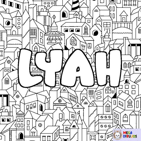 Coloración del nombre LYAH - decorado ciudad