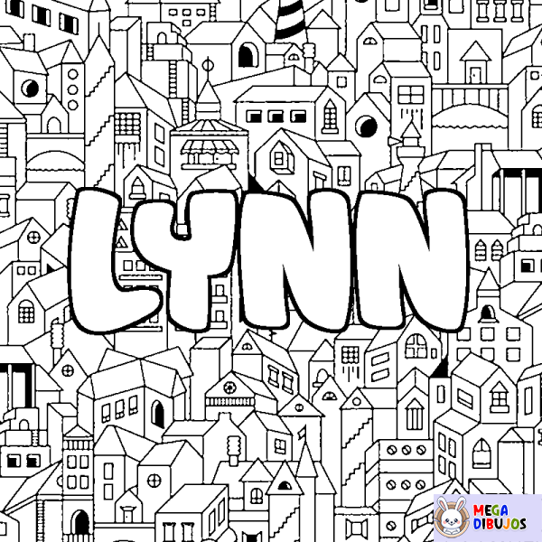 Coloración del nombre LYNN - decorado ciudad