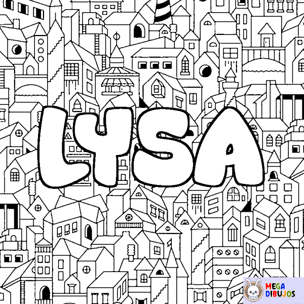 Coloración del nombre LYSA - decorado ciudad