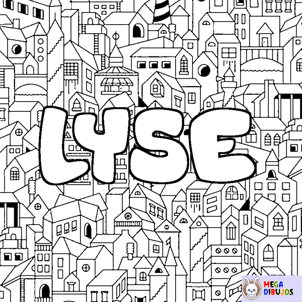 Coloración del nombre LYSE - decorado ciudad