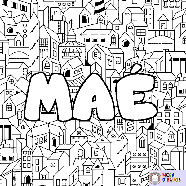 Coloración del nombre MA&Eacute; - decorado ciudad