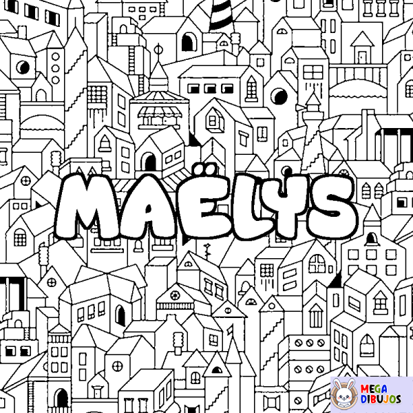 Coloración del nombre MA&Euml;LYS - decorado ciudad