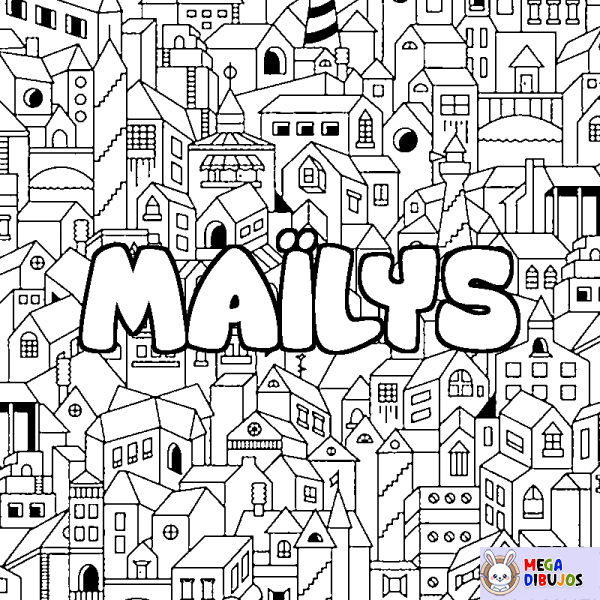 Coloración del nombre MA&Iuml;LYS - decorado ciudad