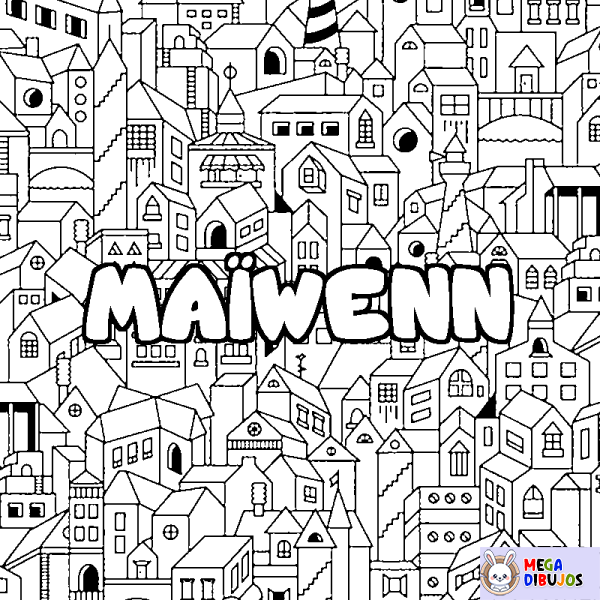 Coloración del nombre MA&Iuml;WENN - decorado ciudad