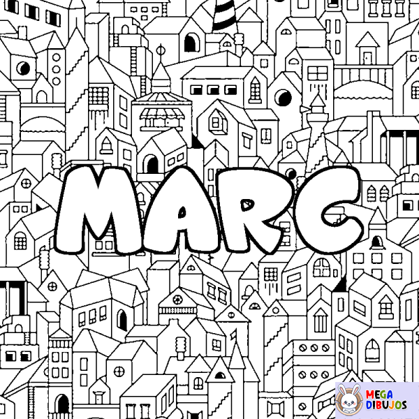 Coloración del nombre MARC - decorado ciudad